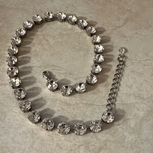 Clear Swarovski Crystal Necklace